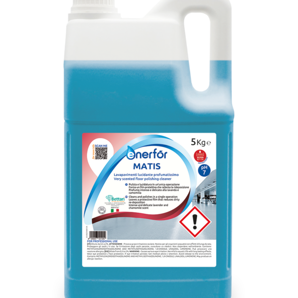 MATIS KG 5 DETERGENTE LUCIDANTE PER PAVIMENTI-PROFUMAZIONE LAVANDA E CAMOMILLA